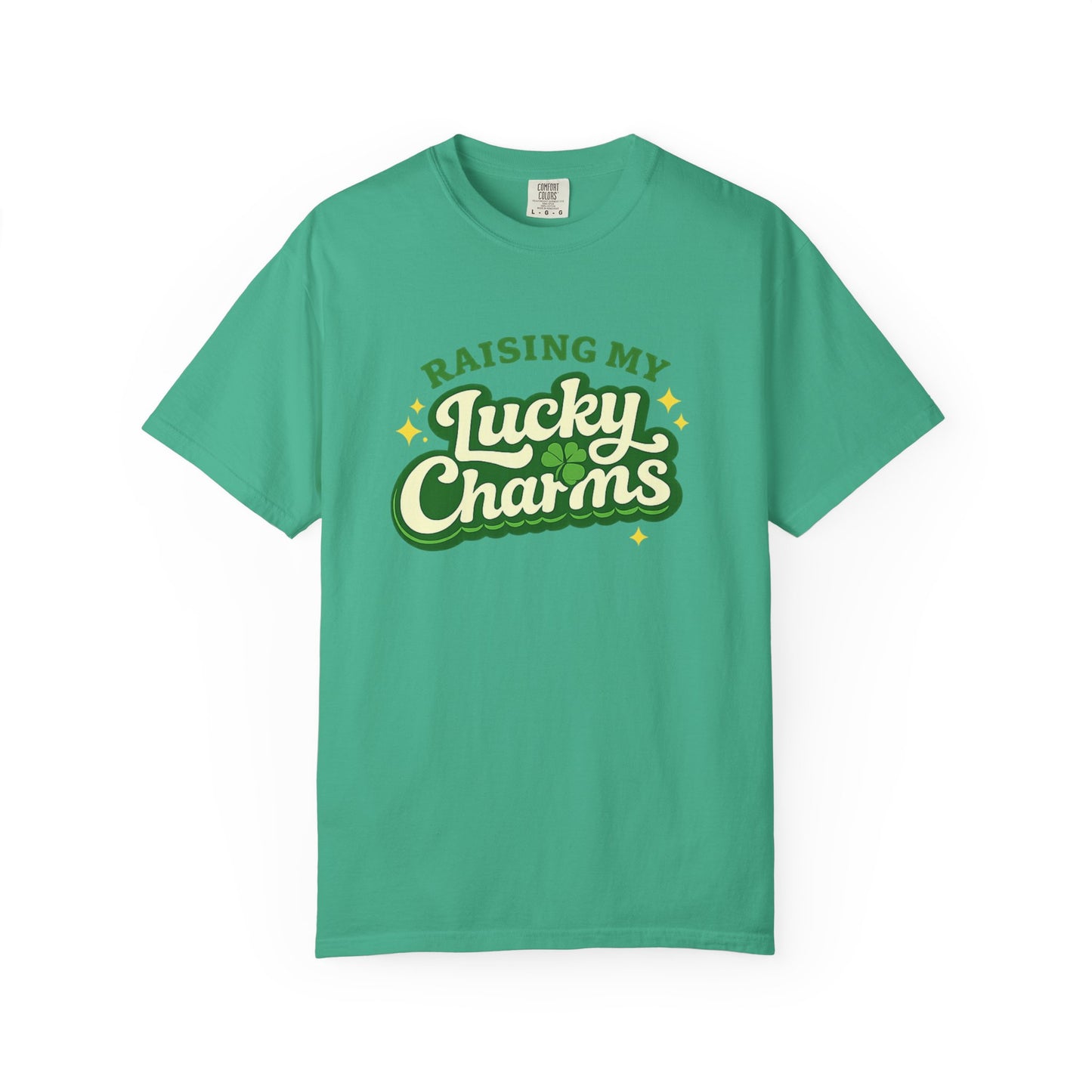 Raising My Lucky Charms Comfort Colors 1717 Graphic Tee | Funny Mom Life Shirt
