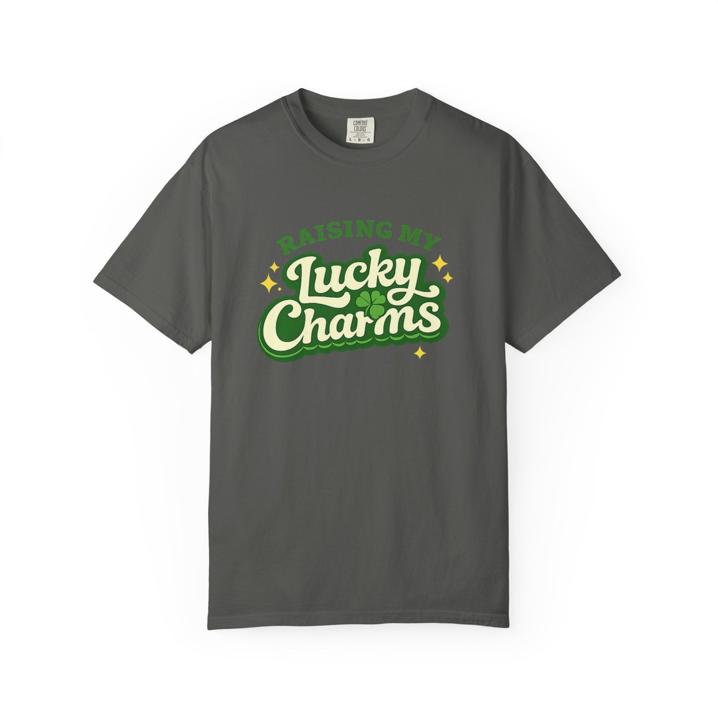 Raising My Lucky Charms Comfort Colors 1717 Graphic Tee | Funny Mom Life Shirt