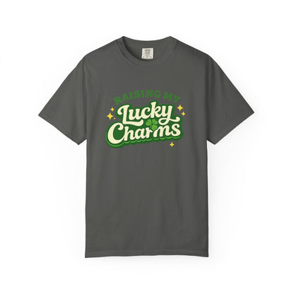 Raising My Lucky Charms Comfort Colors 1717 Graphic Tee | Funny Mom Life Shirt
