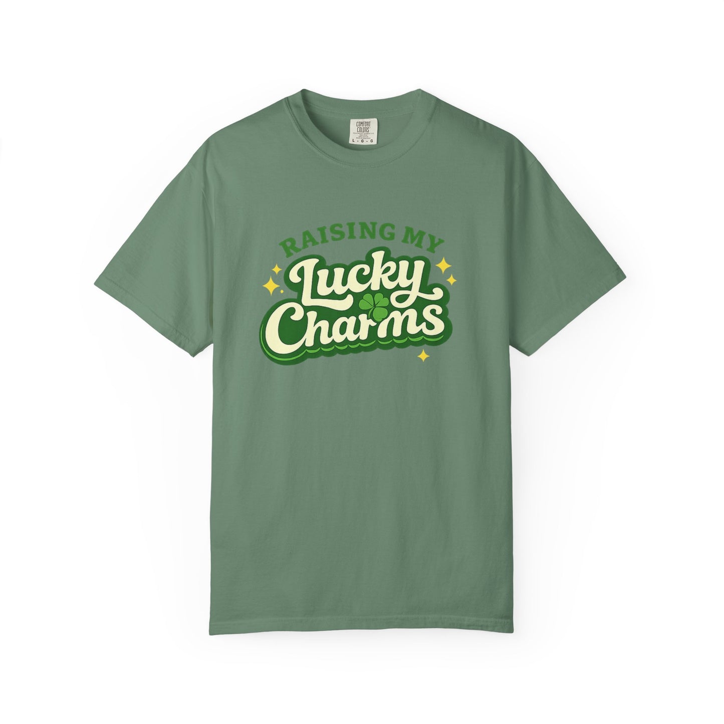 Raising My Lucky Charms Comfort Colors 1717 Graphic Tee | Funny Mom Life Shirt