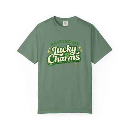 Raising My Lucky Charms Comfort Colors 1717 Graphic Tee | Funny Mom Life Shirt