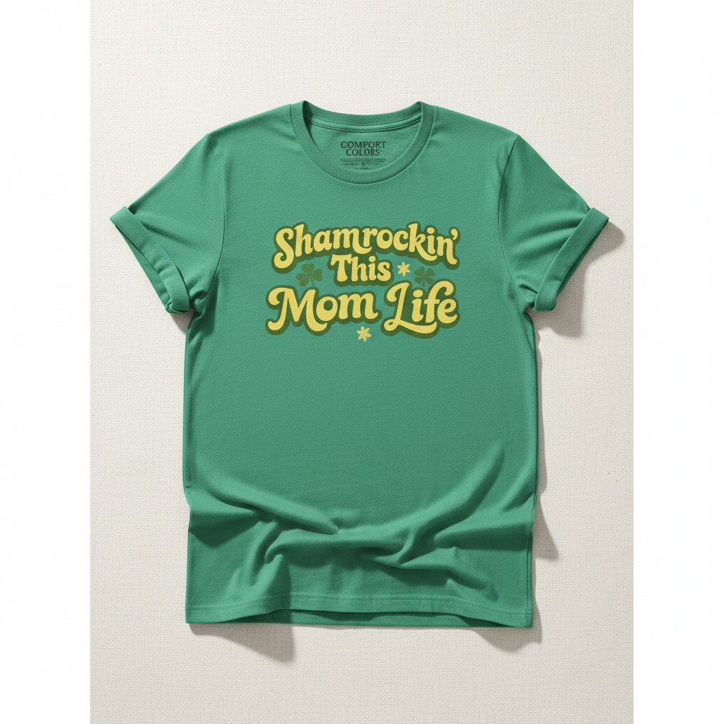 Shamrockin’ This Mom Life – Comfort Colors® 1717 Tee