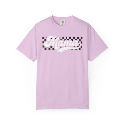 Mama Retro Checkered T-Shirt - Graphic Mom Tee Comfort Colors 1717