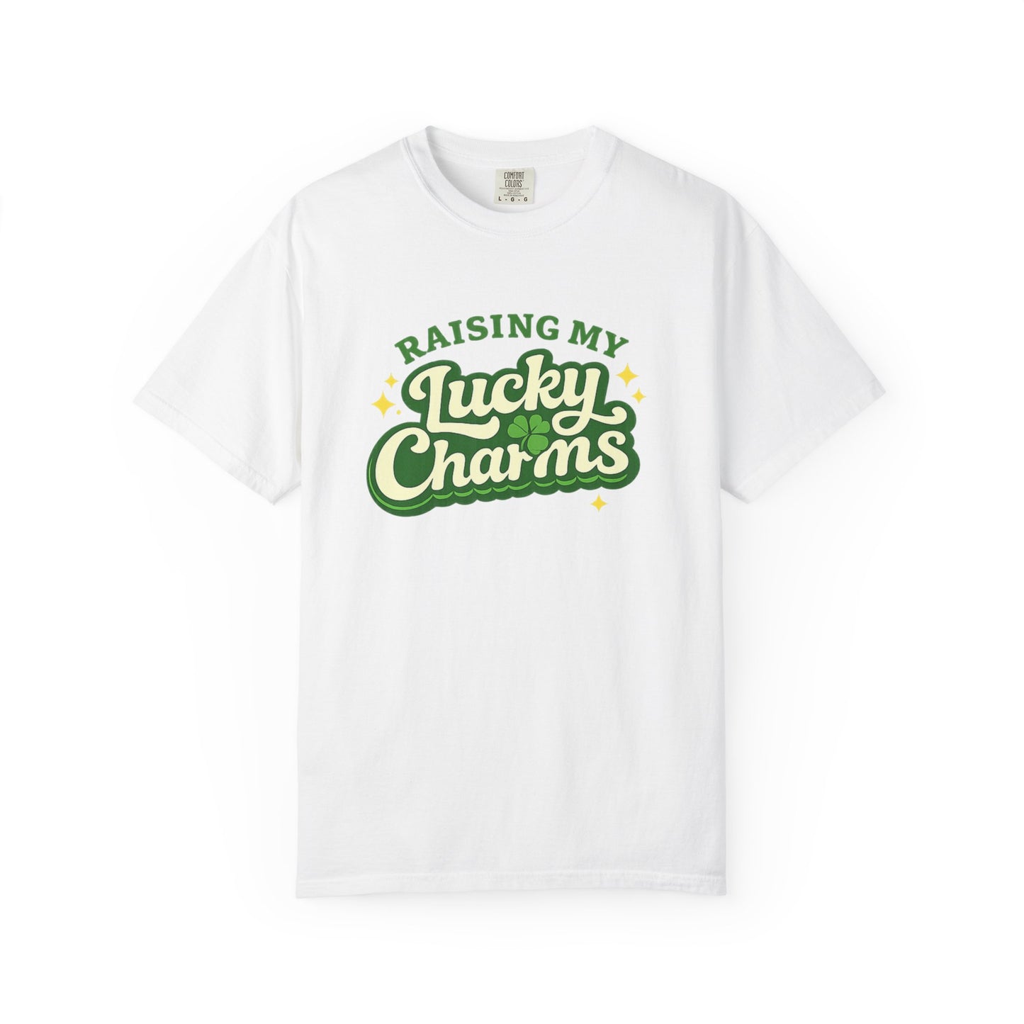 Raising My Lucky Charms Comfort Colors 1717 Graphic Tee | Funny Mom Life Shirt