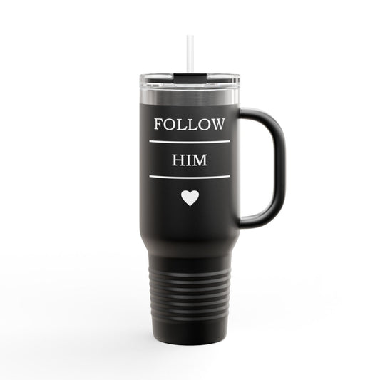 Follow Him 40oz Insulated Travel Mug