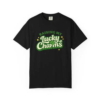 Raising My Lucky Charms Comfort Colors 1717 Graphic Tee | Funny Mom Life Shirt