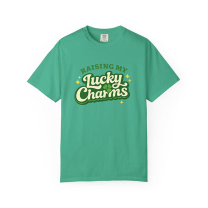 Raising My Lucky Charms Comfort Colors 1717 Graphic Tee | Funny Mom Life Shirt