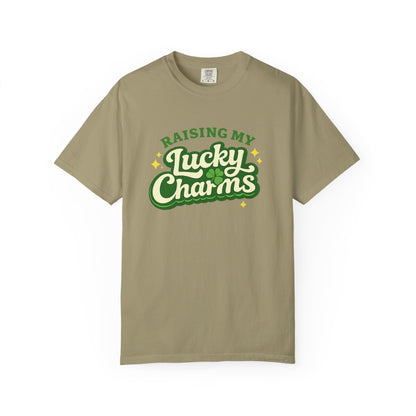 Raising My Lucky Charms Comfort Colors 1717 Graphic Tee | Funny Mom Life Shirt