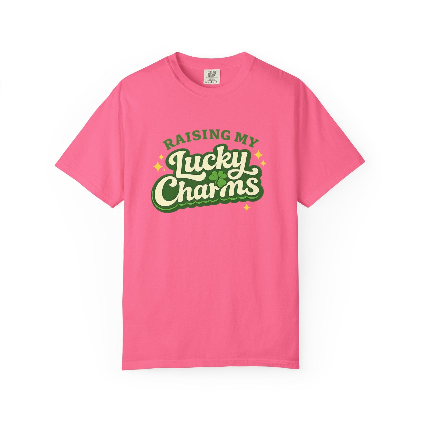 Raising My Lucky Charms Comfort Colors 1717 Graphic Tee | Funny Mom Life Shirt