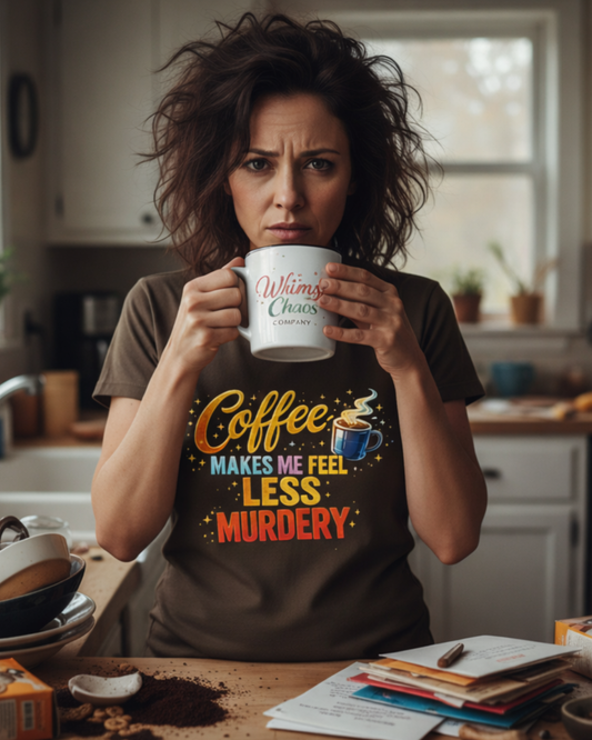 Coffee Makes Me Feel Less Murdery Tee