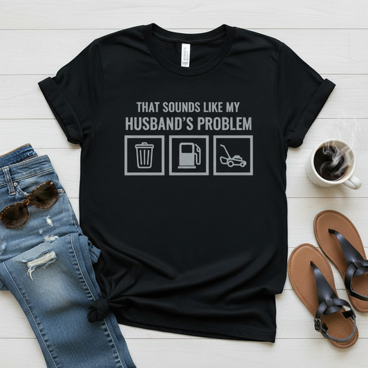 That Sounds Like My Husband's Problem Tee  Comfort Colors® 1717