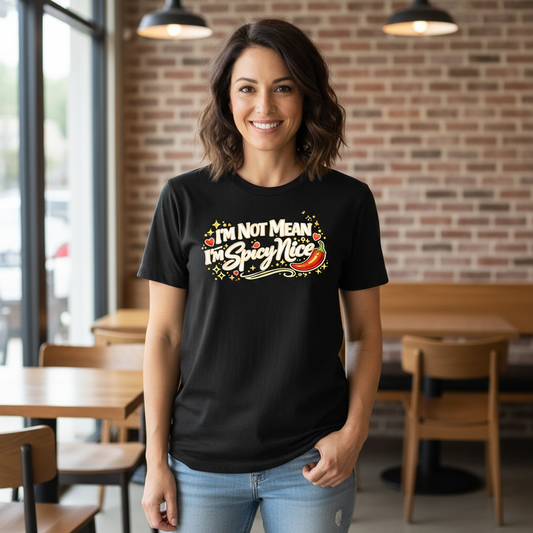 I’m Not Mean, I’m Spicy Nice Comfort Colors® Premium Unisex Tee