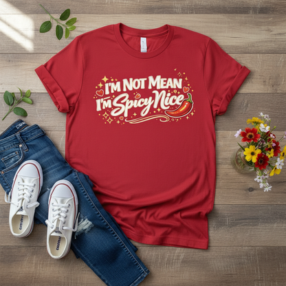 I’m Not Mean, I’m Spicy Nice Comfort Colors® Premium Unisex Tee