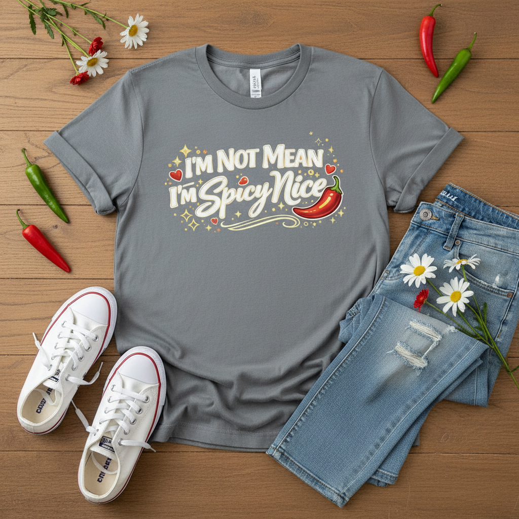 I’m Not Mean, I’m Spicy Nice Comfort Colors® Premium Unisex Tee