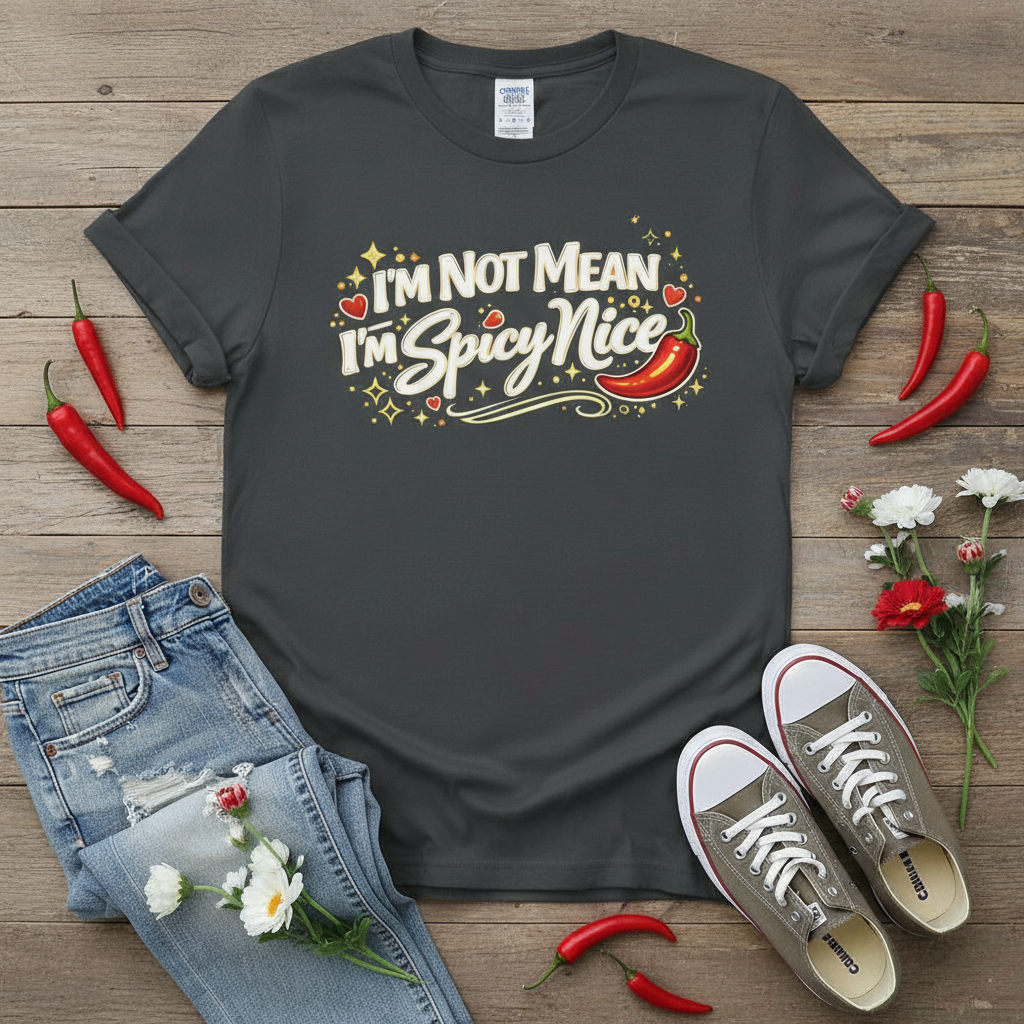 I’m Not Mean, I’m Spicy Nice Comfort Colors® Premium Unisex Tee