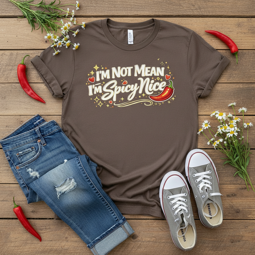 I’m Not Mean, I’m Spicy Nice Comfort Colors® Premium Unisex Tee