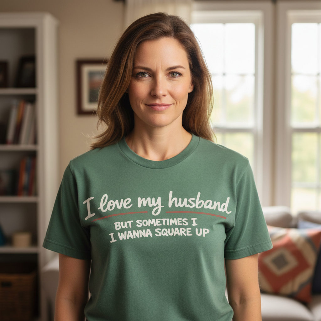 I Love My Husband But Sometimes I Wanna Square Up Tee