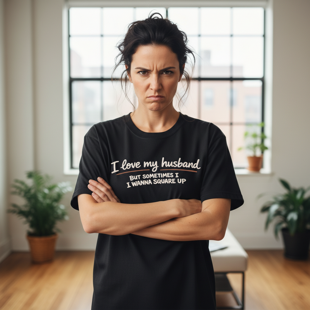 I Love My Husband But Sometimes I Wanna Square Up Tee