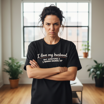 I Love My Husband But Sometimes I Wanna Square Up Tee