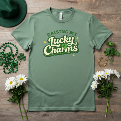 Raising My Lucky Charms Comfort Colors 1717 Graphic Tee | Funny Mom Life Shirt