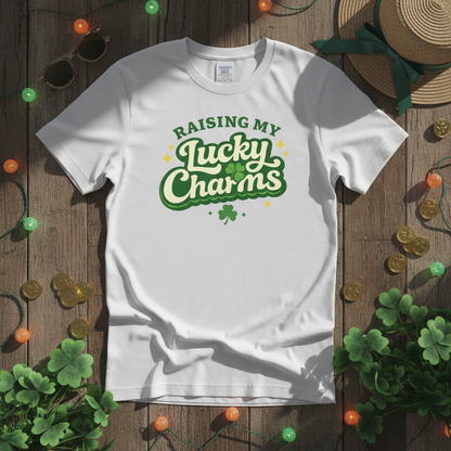 Raising My Lucky Charms Comfort Colors 1717 Graphic Tee | Funny Mom Life Shirt