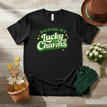 Raising My Lucky Charms Comfort Colors 1717 Graphic Tee | Funny Mom Life Shirt